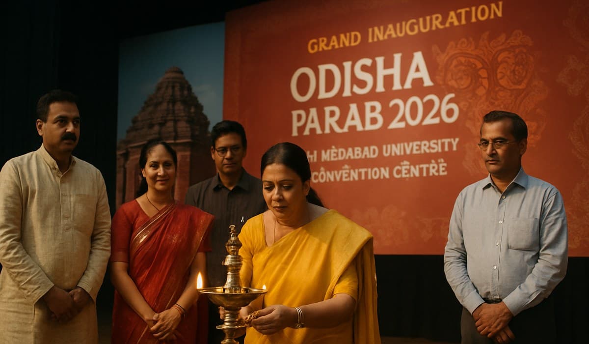 Odisha Parab 2026 Grand Inauguration Held at Ahmedabad University Centre