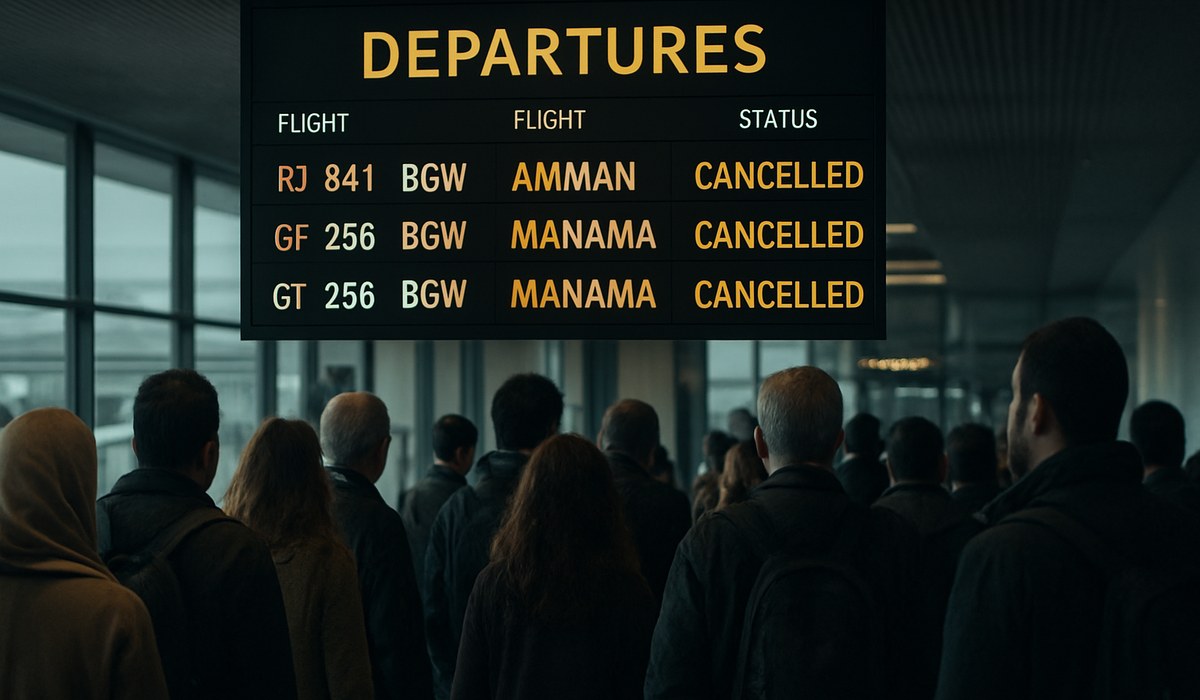 Royal Jordanian Gulf Air cancel Baghdad flights March 2026